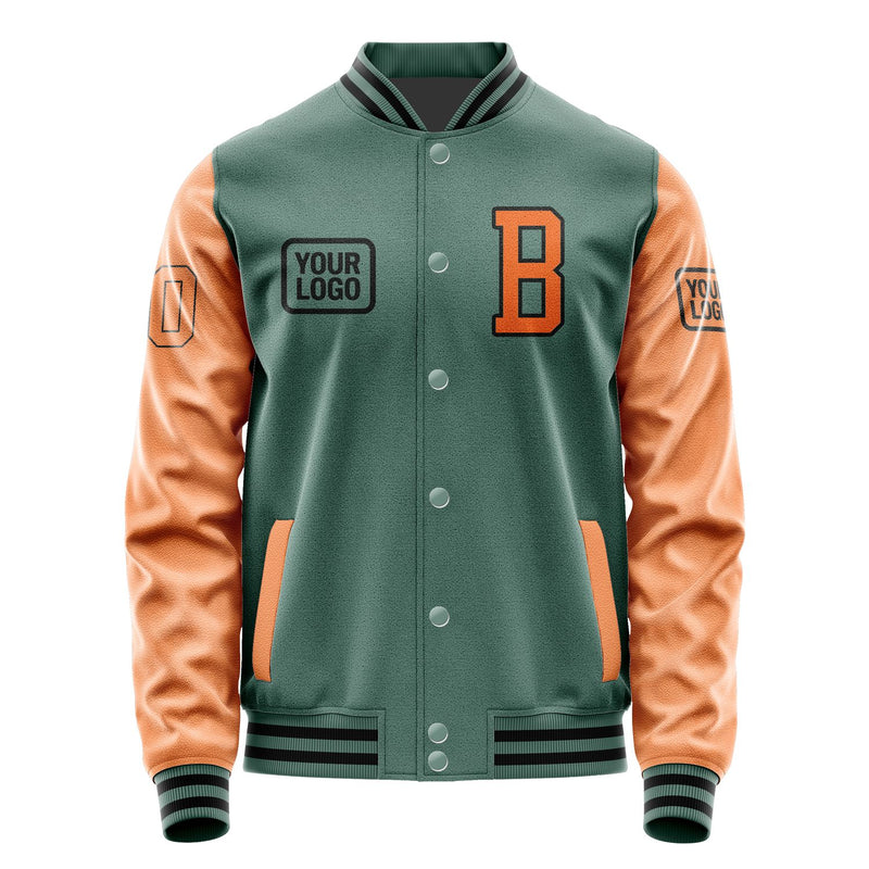 Maßgeschneidertes Blaugrün Orange Jacke JA272728271717282817