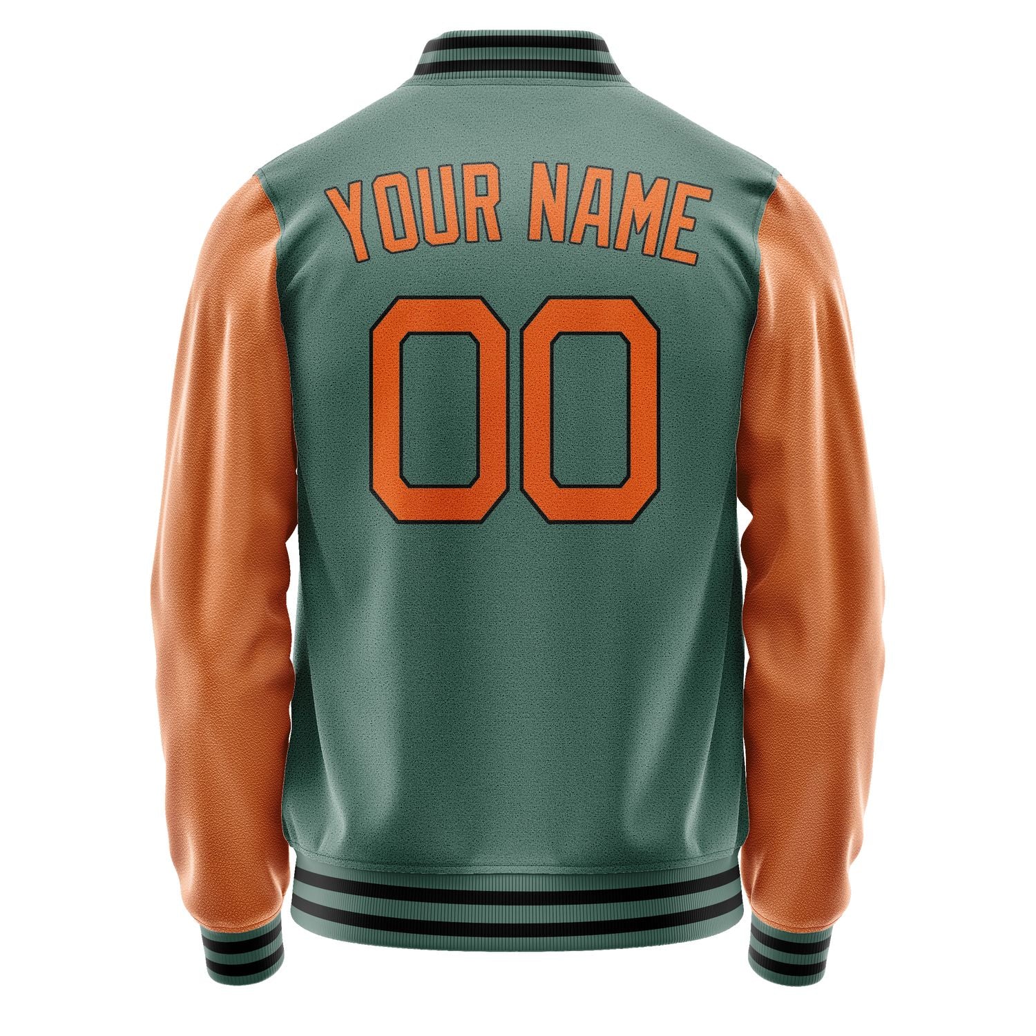 Maßgeschneidertes Blaugrün Orange Jacke JA2727282717B21728