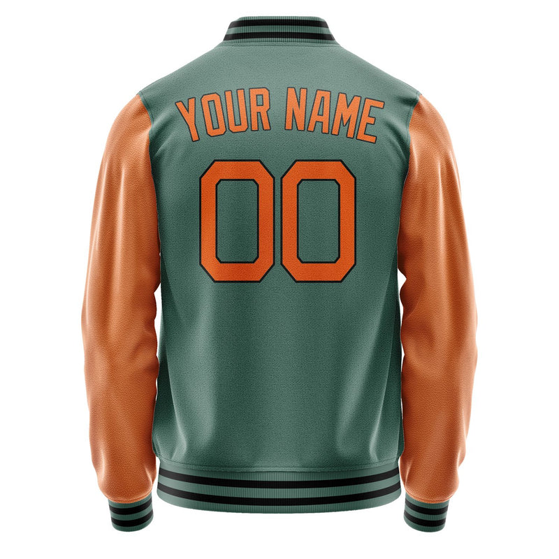 Maßgeschneidertes Blaugrün Orange Jacke JA2727282717B21728