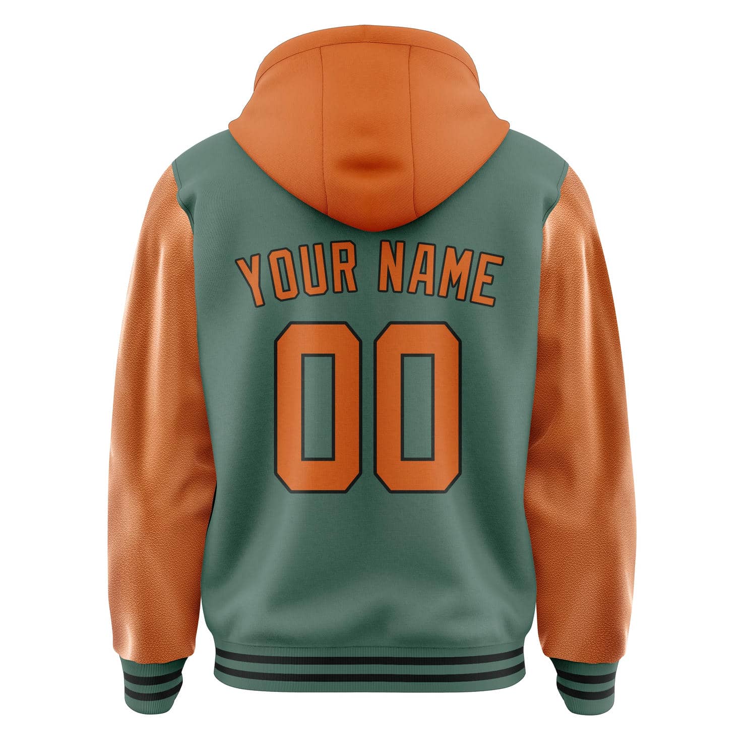 Maßgeschneidertes Blaugrün Orange Jacke