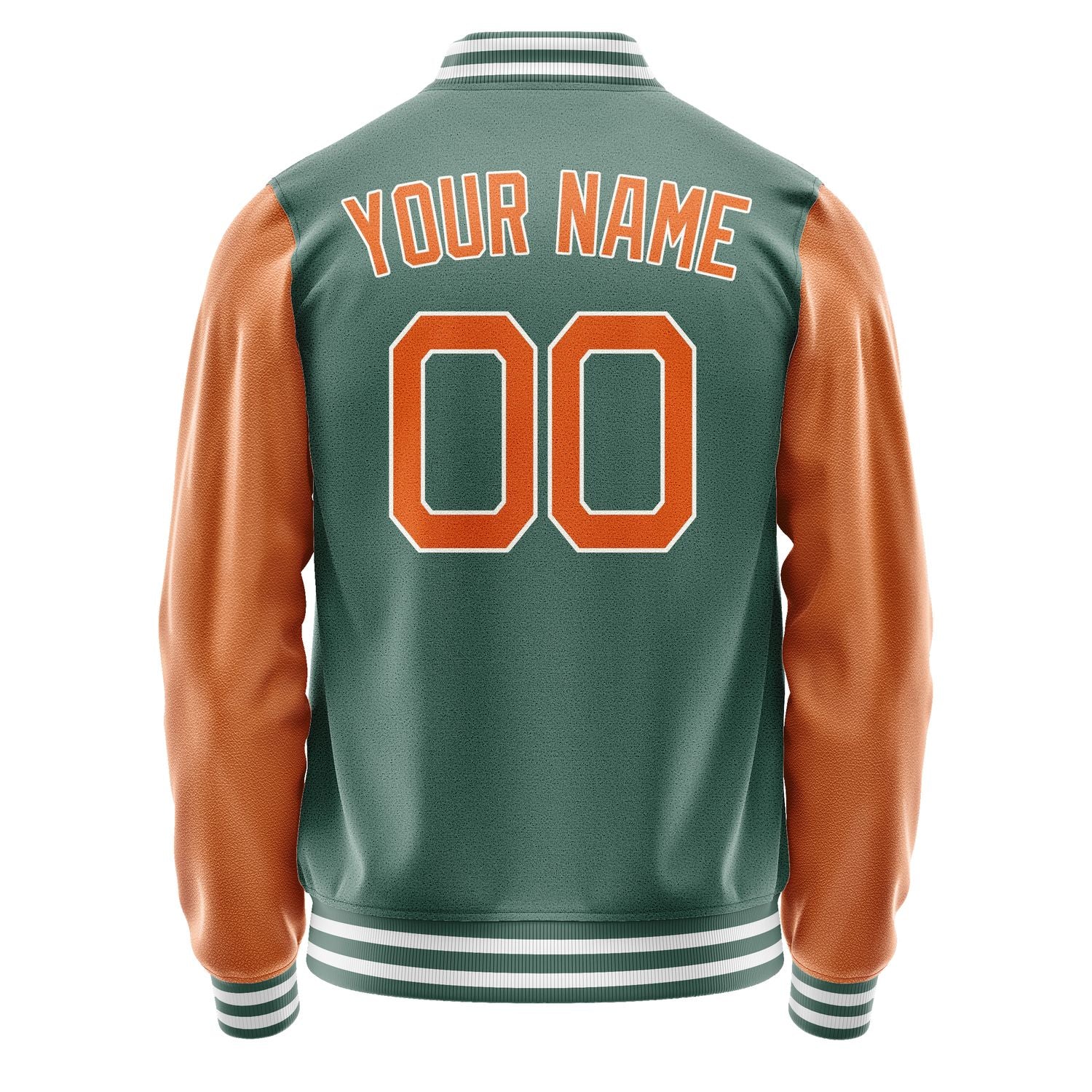 Maßgeschneidertes Blaugrün Orange Jacke JA2727282718B21828