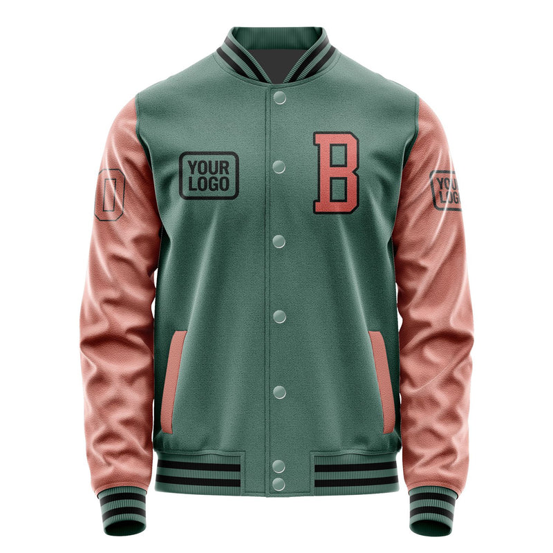 Maßgeschneidertes Blaugrün Kupferrose Jacke JA272729271717292917