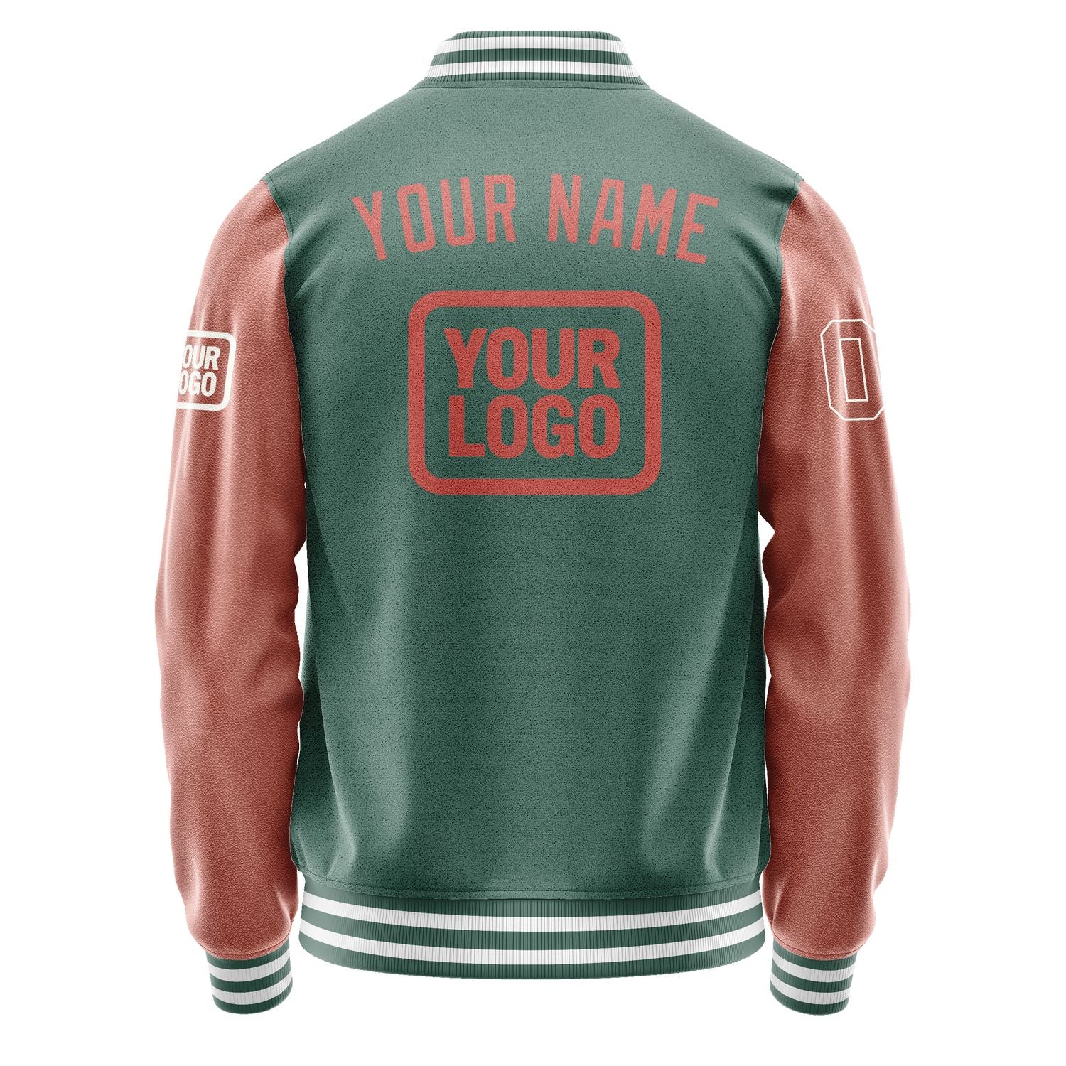 Maßgeschneidertes Blaugrün Kupferrose Jacke JA272729271818292918