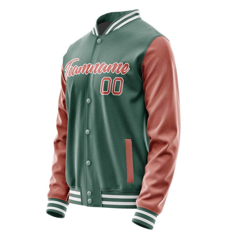 Maßgeschneidertes Blaugrün Kupferrose Jacke JA2727292718B21829