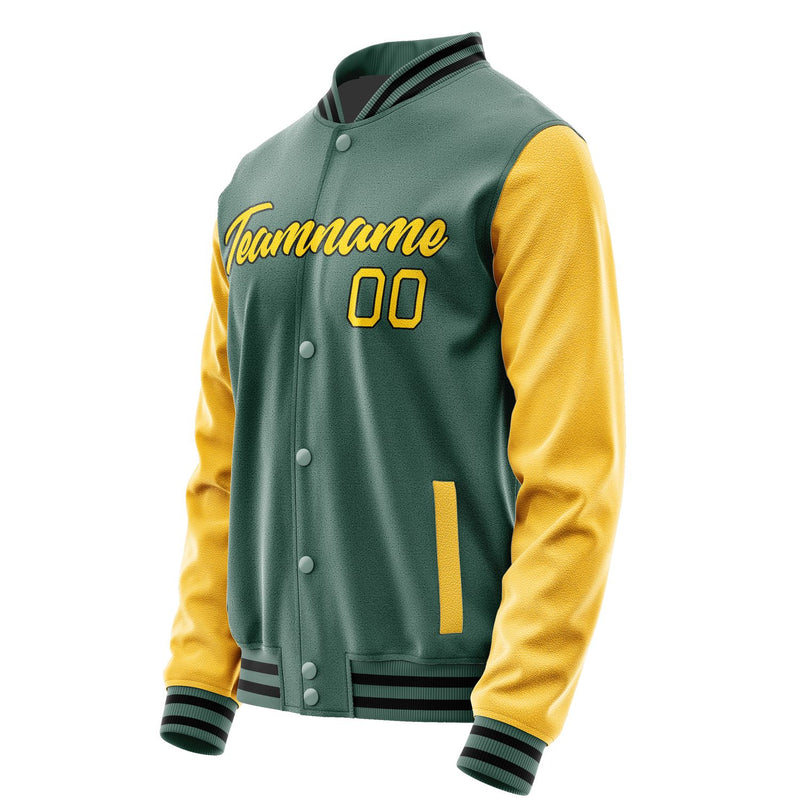 Maßgeschneidertes Blaugrün Gold Jacke JA2727302717B21730