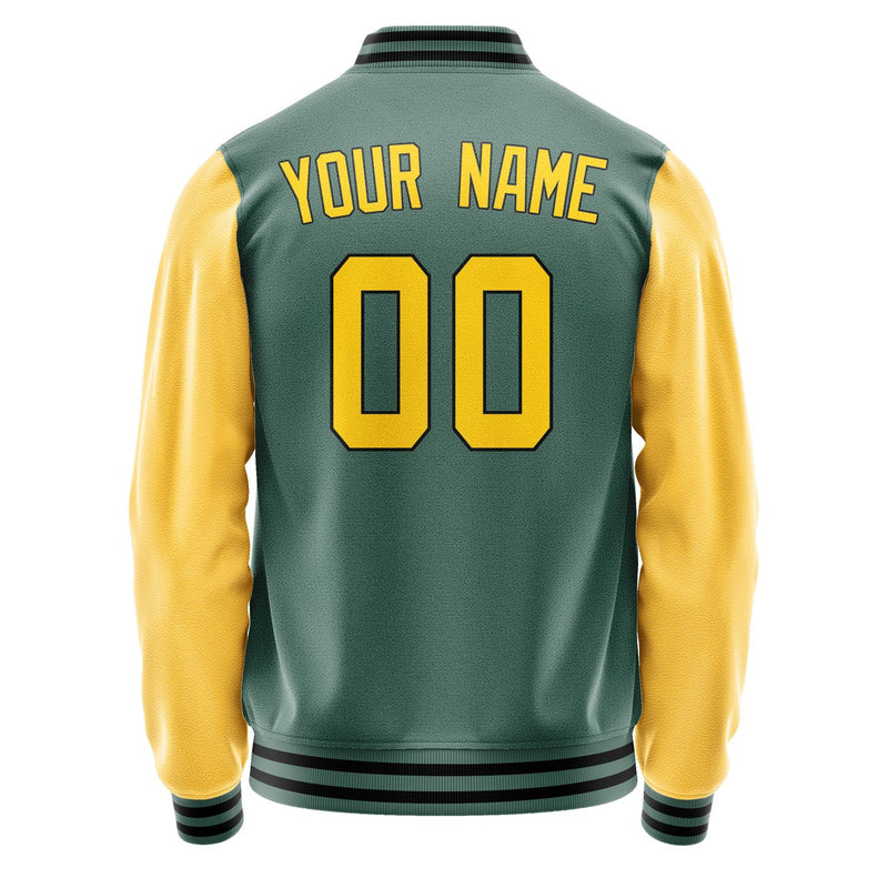 Maßgeschneidertes Blaugrün Gold Jacke JA2727302717B31730