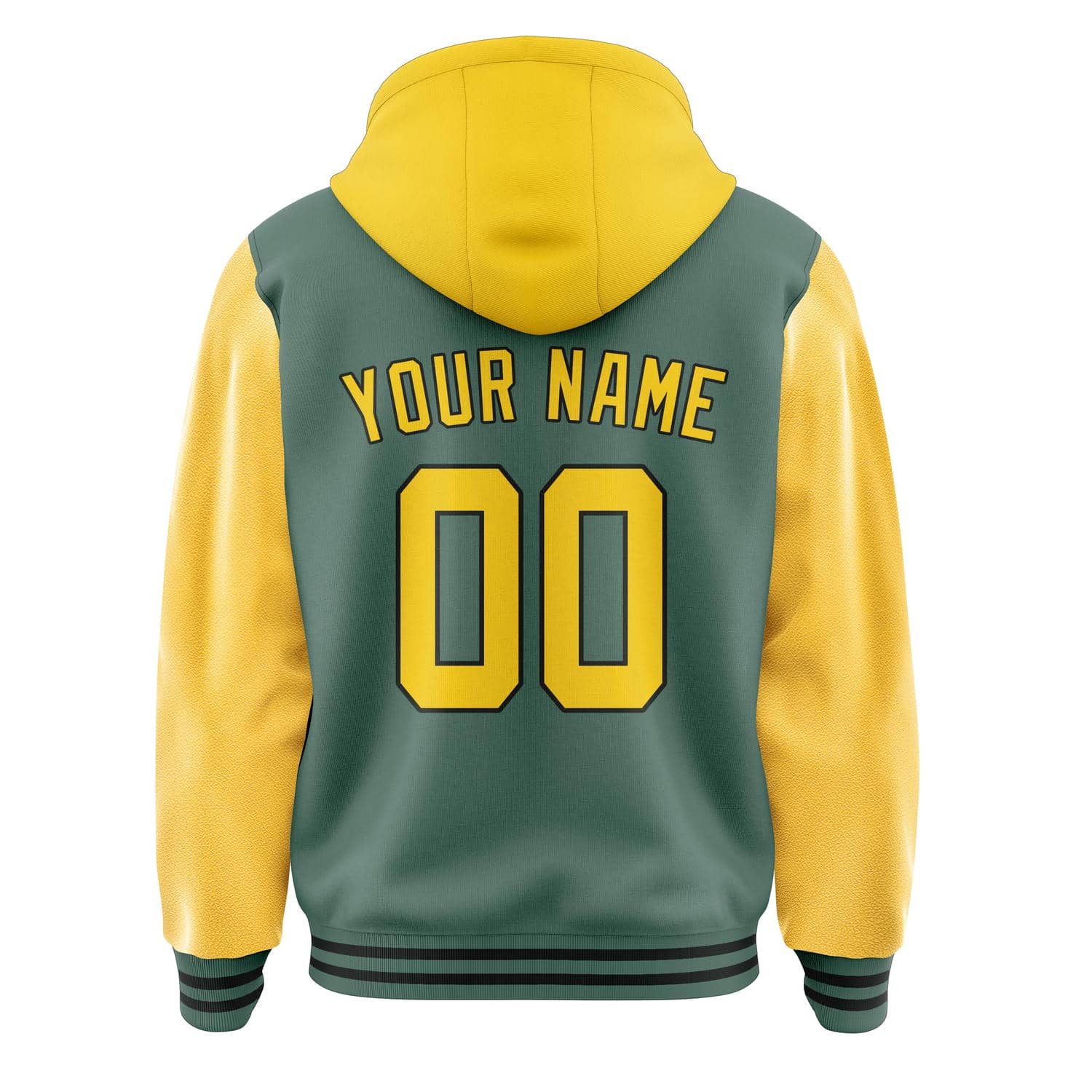 Maßgeschneidertes Blaugrün Gold Jacke