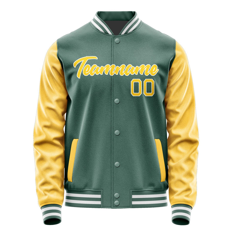 Maßgeschneidertes Blaugrün Gold Jacke JA2727302718B21830
