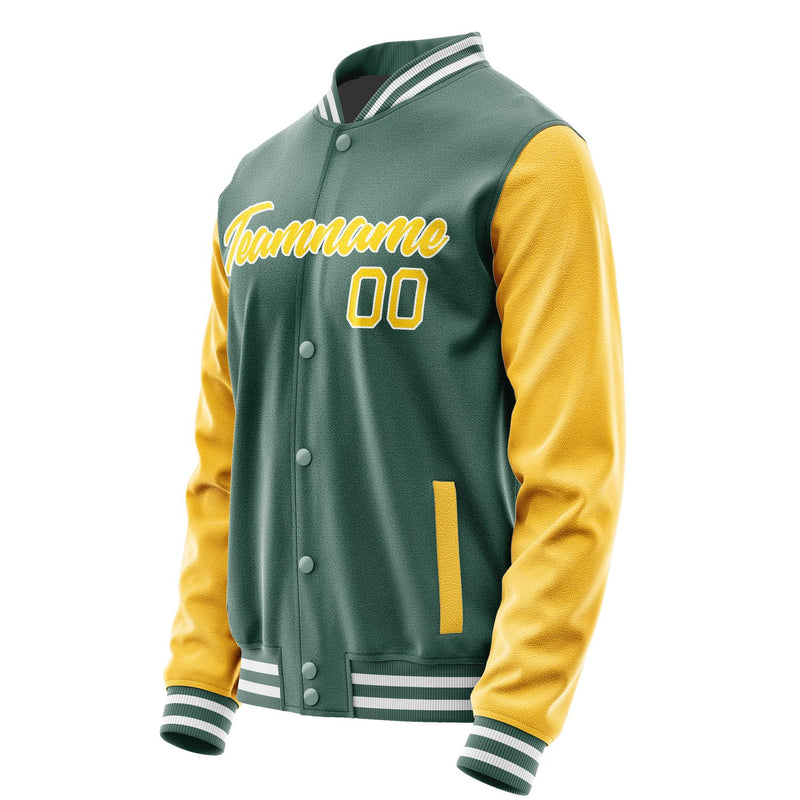 Maßgeschneidertes Blaugrün Gold Jacke JA2727302718B21830