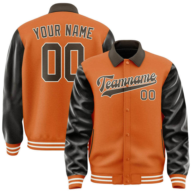 Maßgeschneidertes Orange Braun Jacke JA282801281818010118