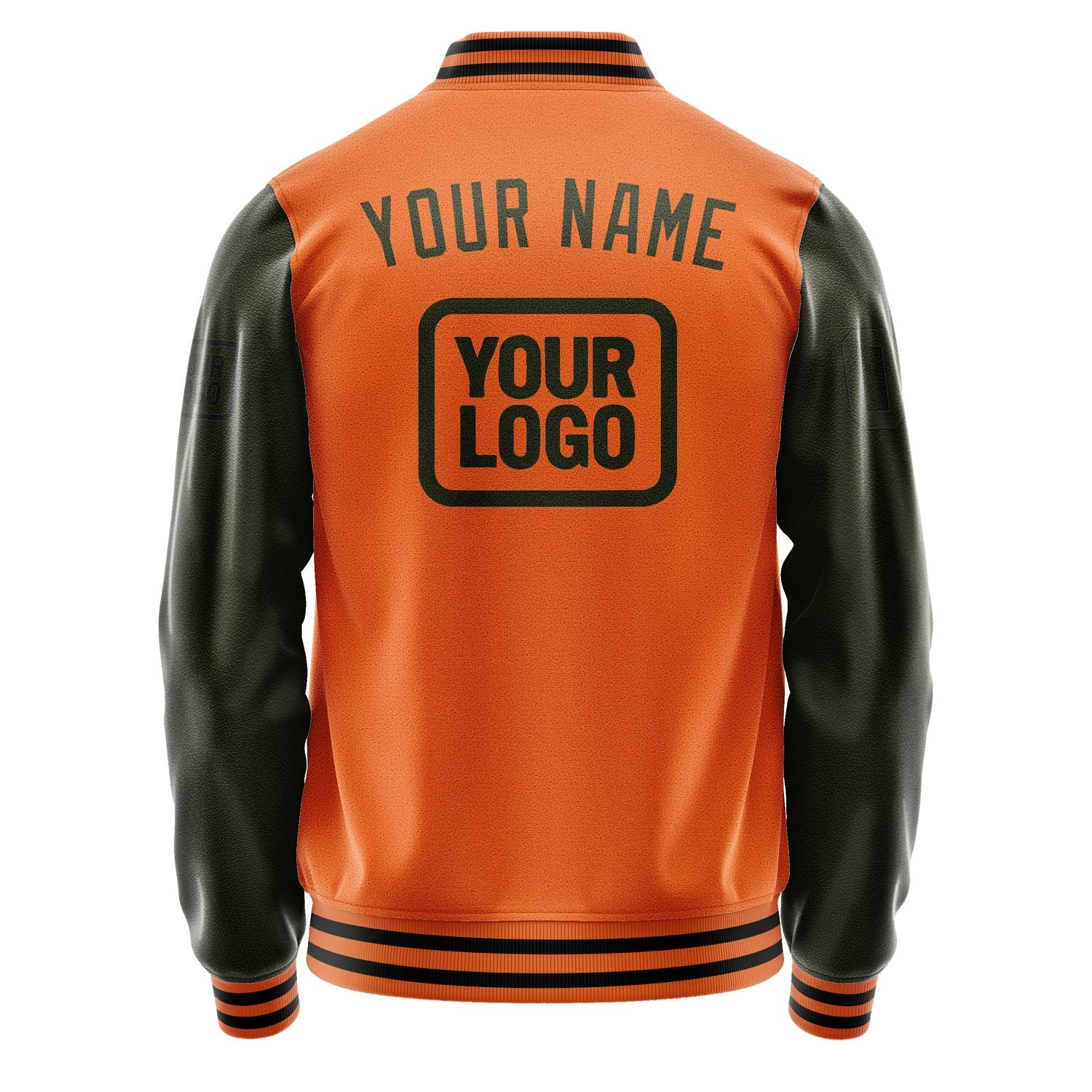 Maßgeschneidertes Orange Dunkles Oliv Jacke JA282802281717020217