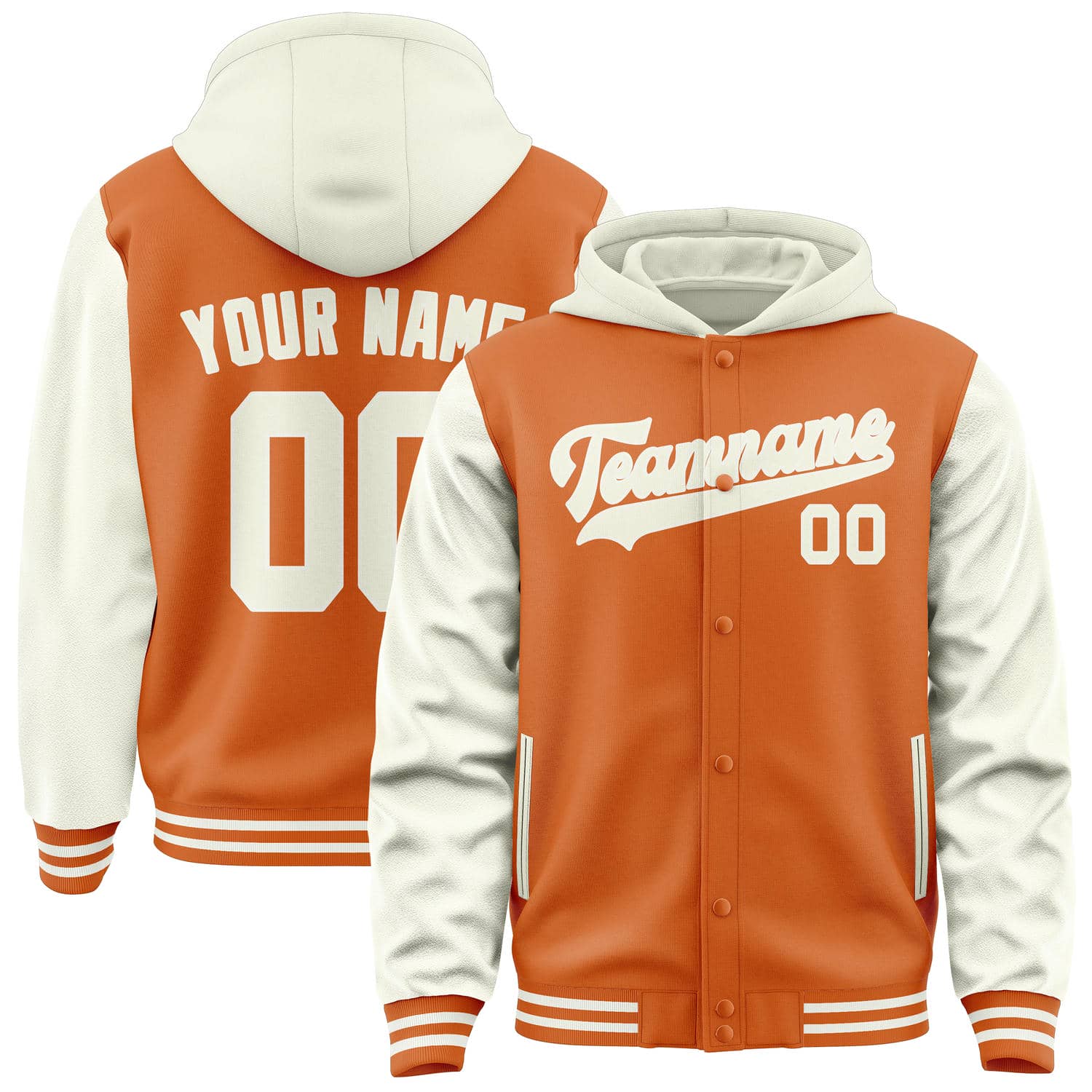Maßgeschneidertes Orange Beige Jacke