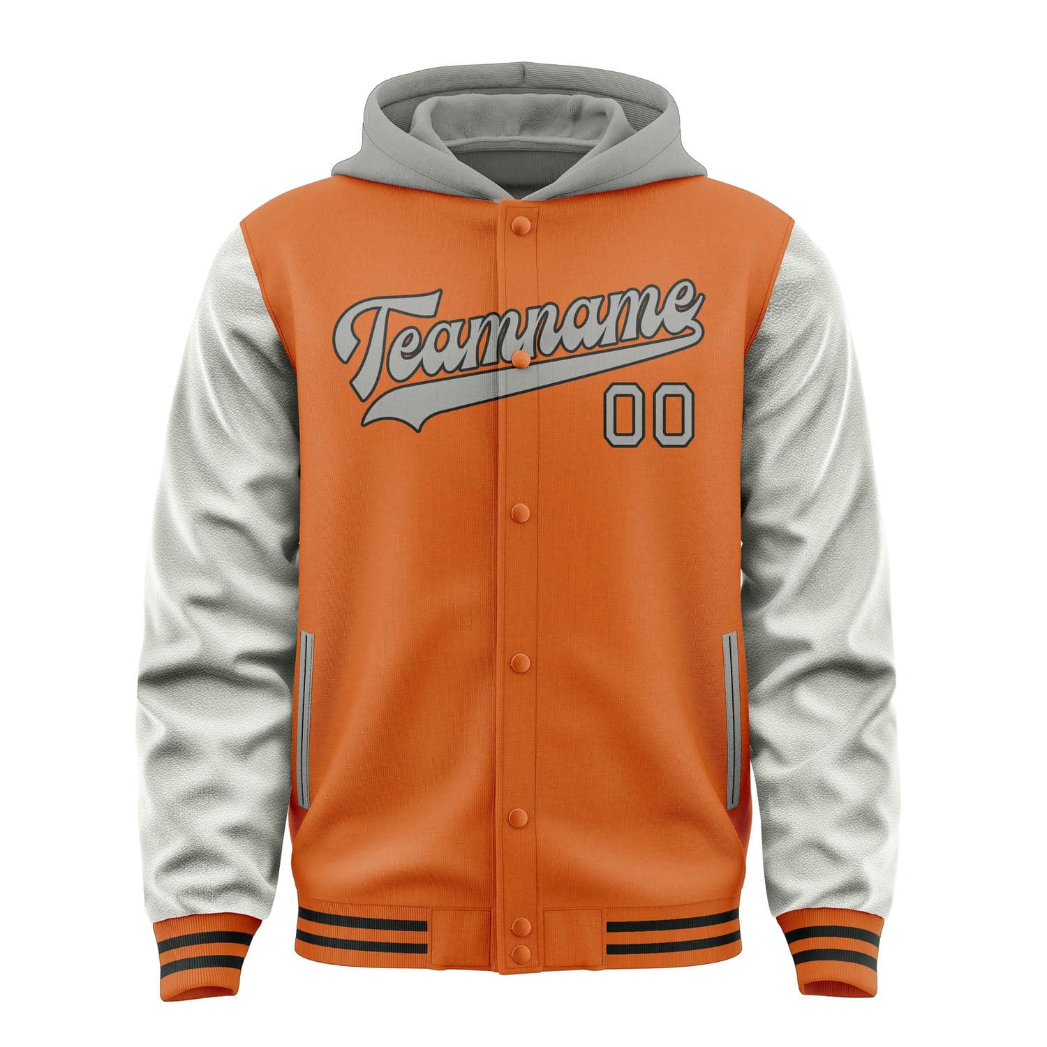 Maßgeschneidertes Orange Grau Jacke