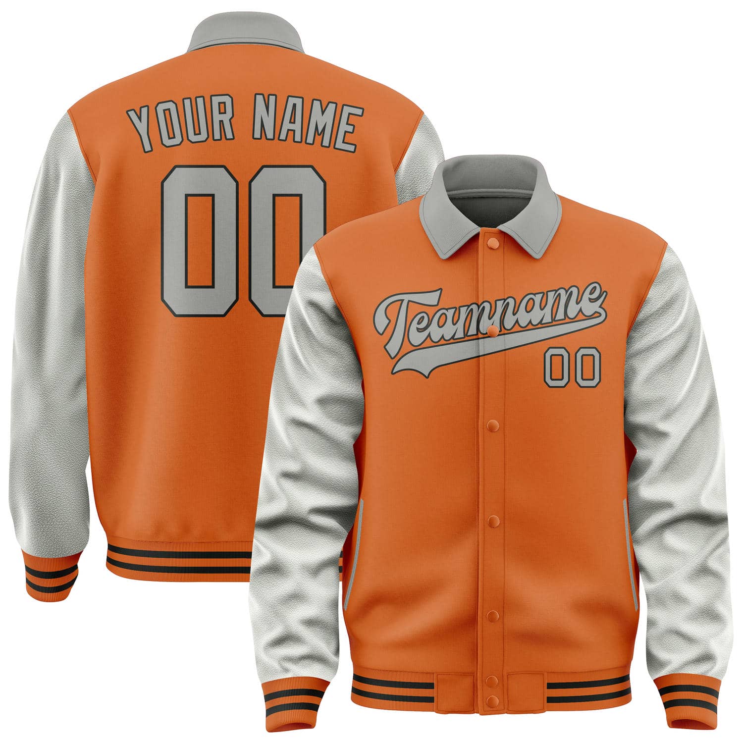 Maßgeschneidertes Orange Grau Jacke JA282804281717040417