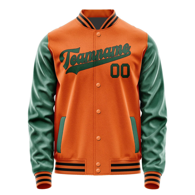 Maßgeschneidertes Orange Moosgrün Jacke JA2828052817B31705