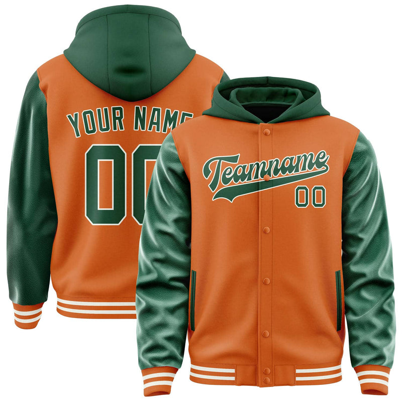Maßgeschneidertes Orange Moosgrün Jacke JA282805281818050518