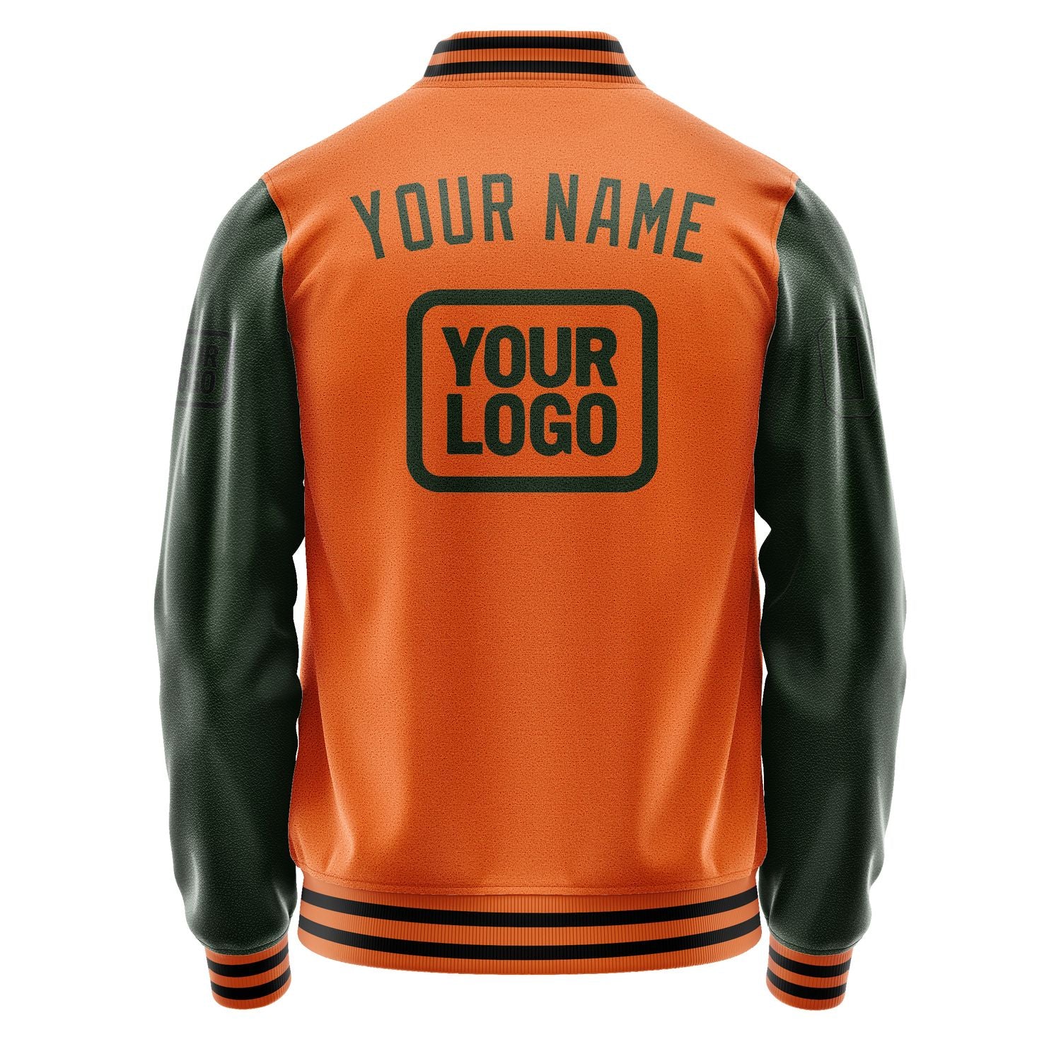 Maßgeschneidertes Orange Tannengrün Jacke JA282806281717060617