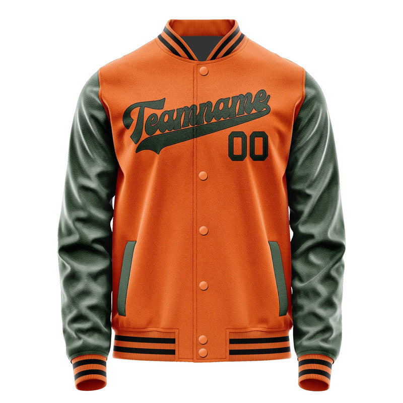 Maßgeschneidertes Orange Tannengrün Jacke JA2828062817B31706