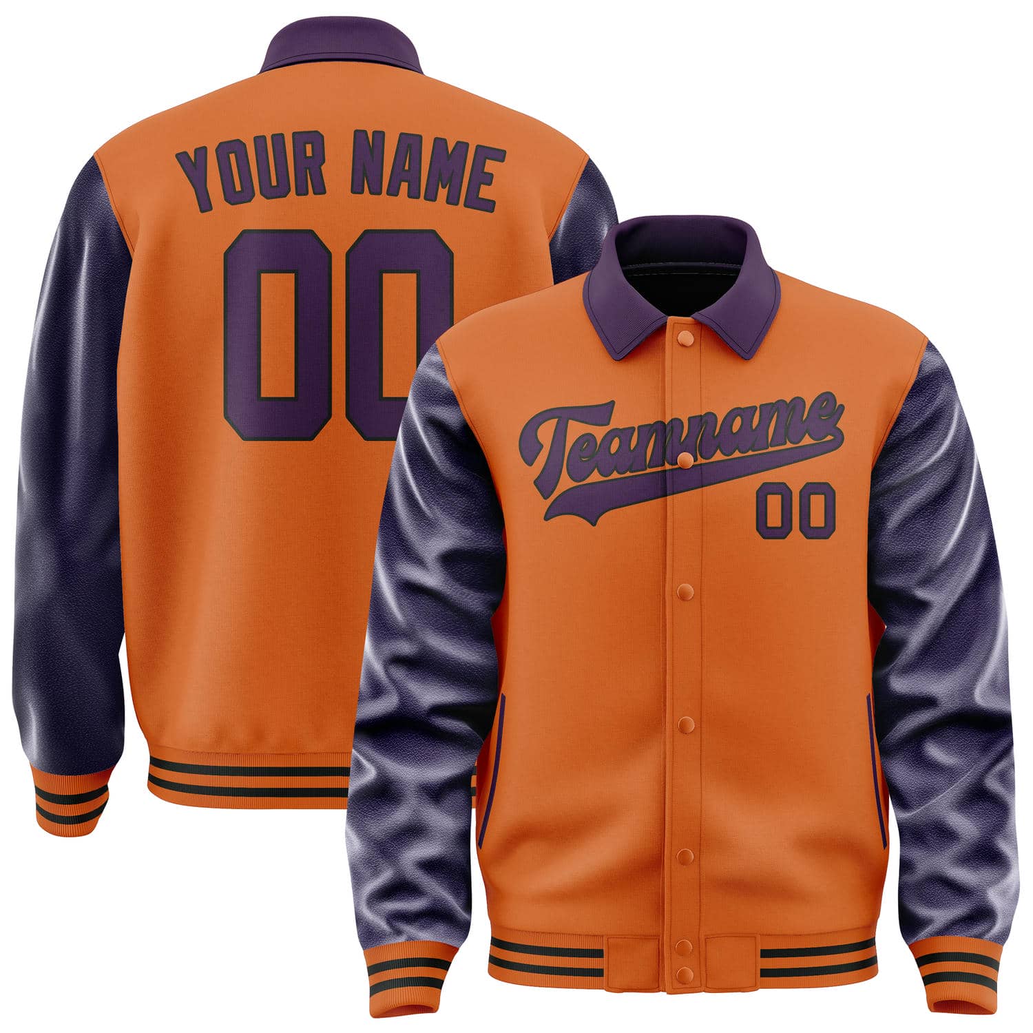 Maßgeschneidertes Orange Lila Jacke JA282807281717070717