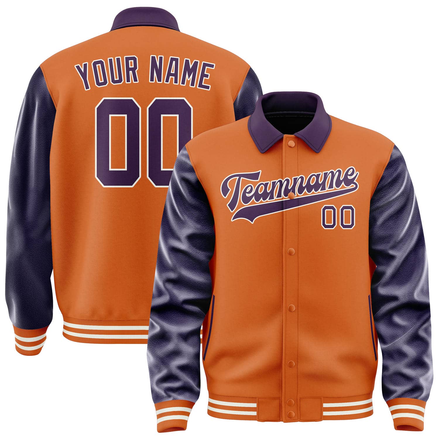 Maßgeschneidertes Orange Lila Jacke JA282807281818070718