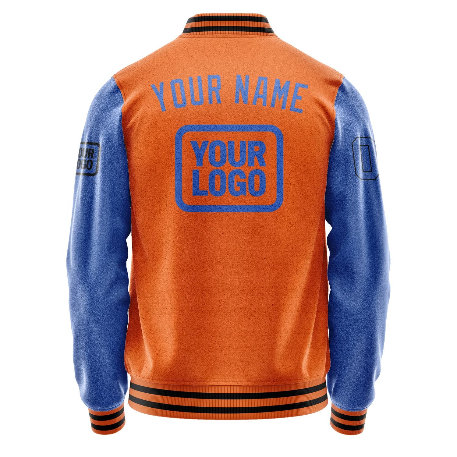 Maßgeschneidertes Orange Himmelblau Jacke JA282809281717090917
