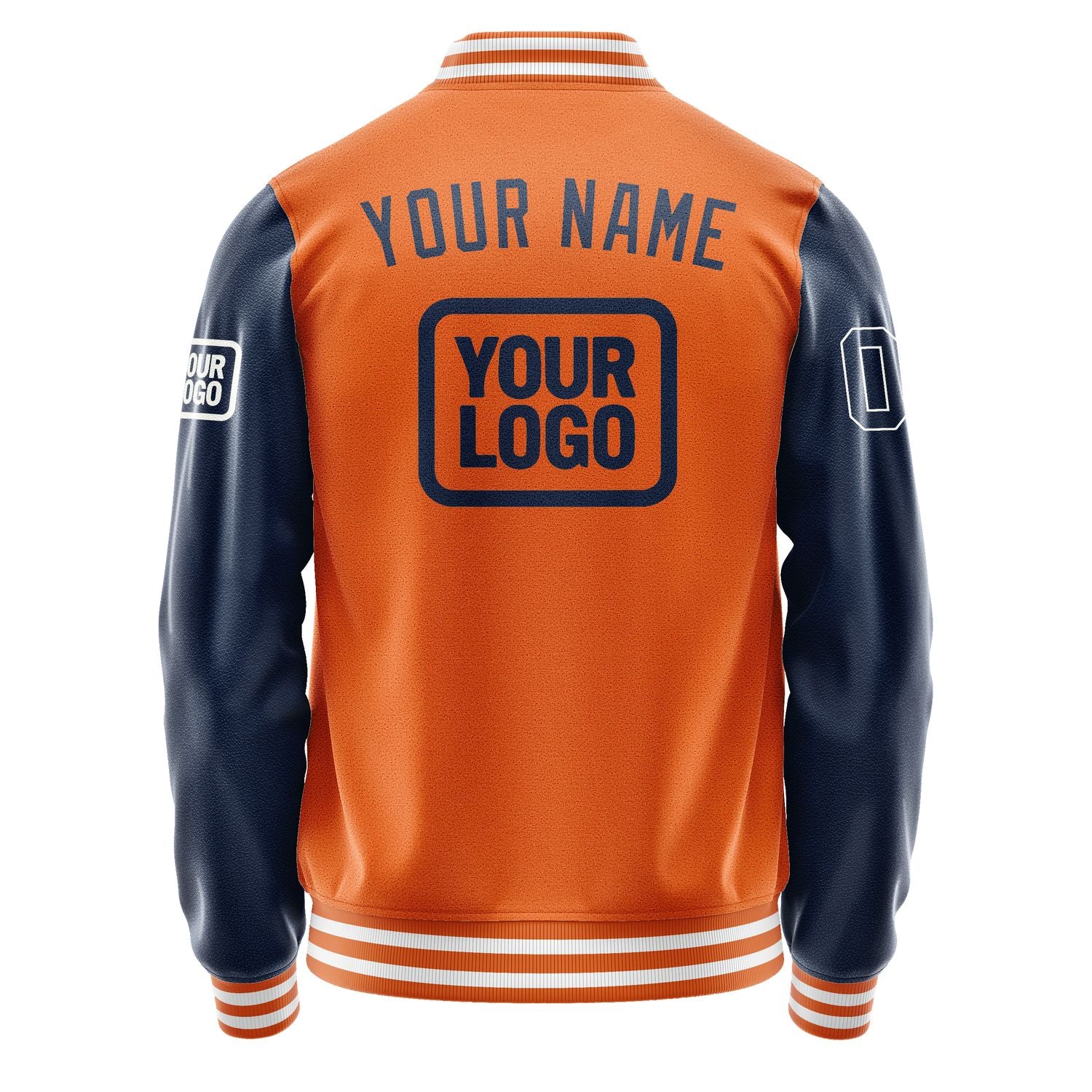 Maßgeschneidertes Orange Marineblau Jacke JA282810281818101018