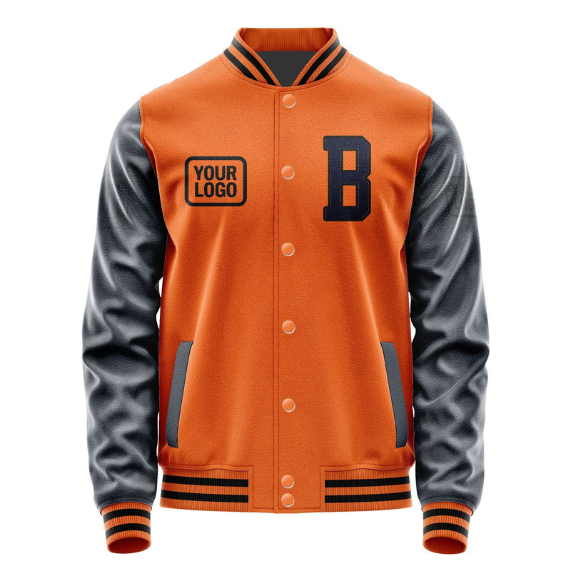 Maßgeschneidertes Orange Stahlblau Jacke JA282811281717111117