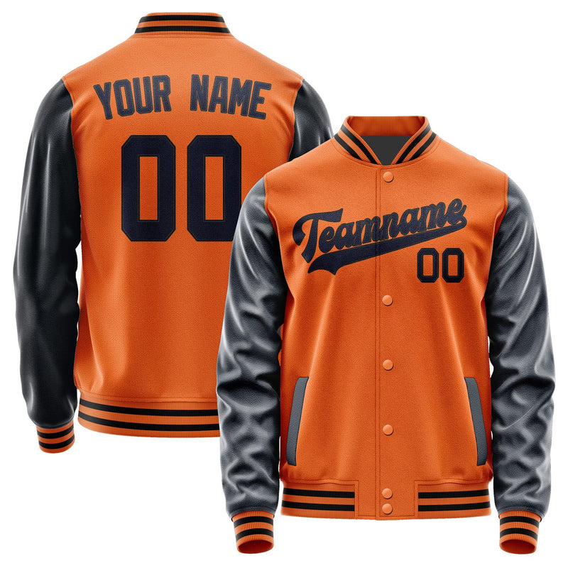 Maßgeschneidertes Orange Stahlblau Jacke JA2828112817B31711