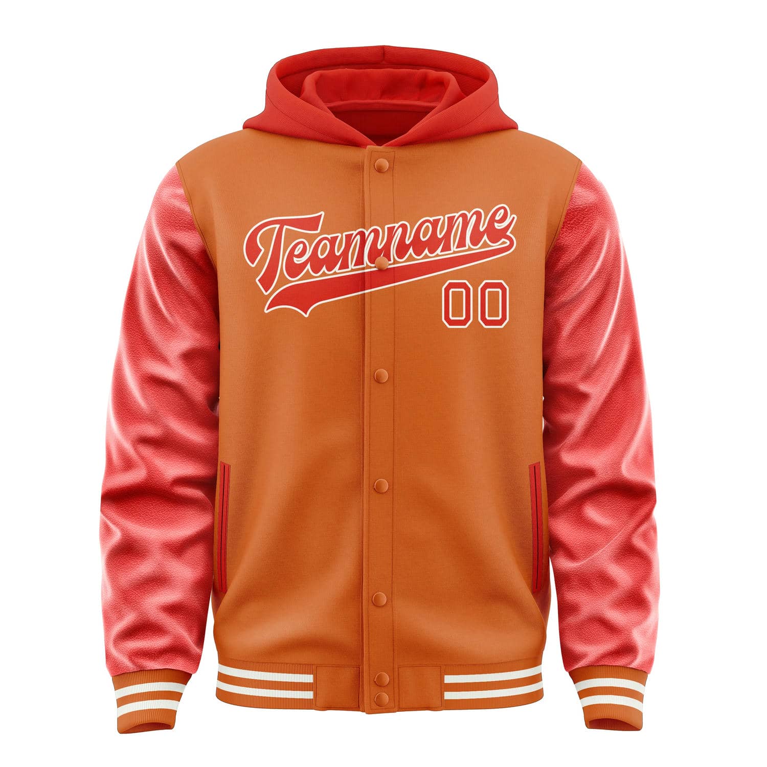 Maßgeschneidertes Orange Orangerot Jacke