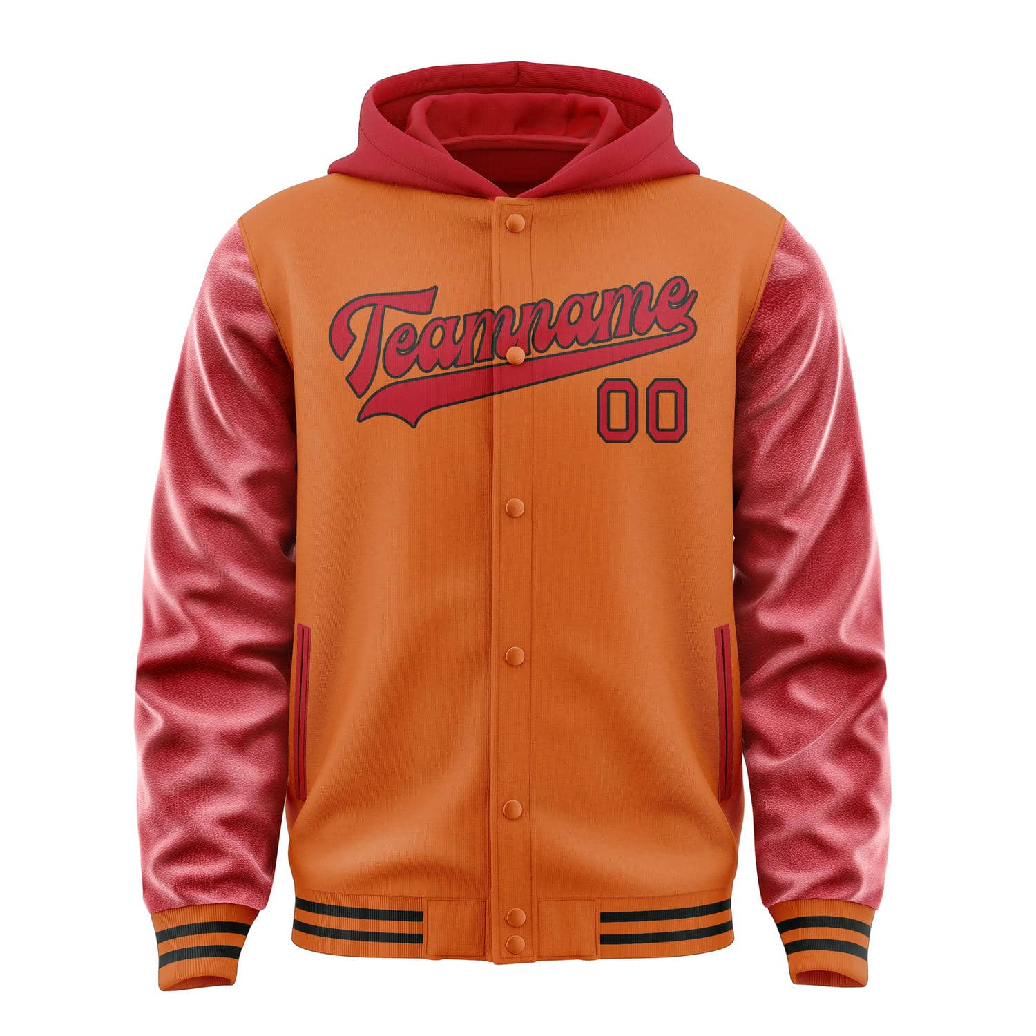 Maßgeschneidertes Orange Rot Jacke