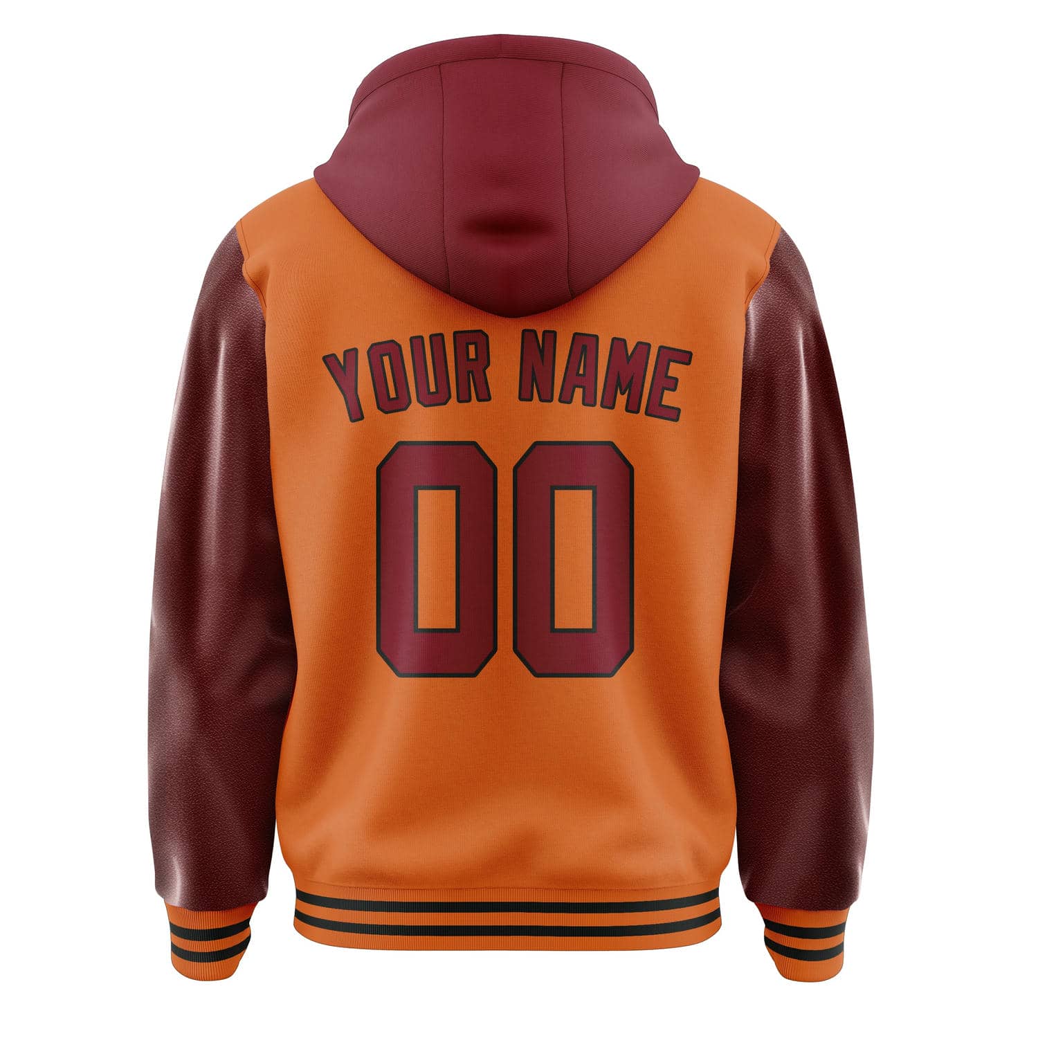 Maßgeschneidertes Orange Karmesinrot Jacke