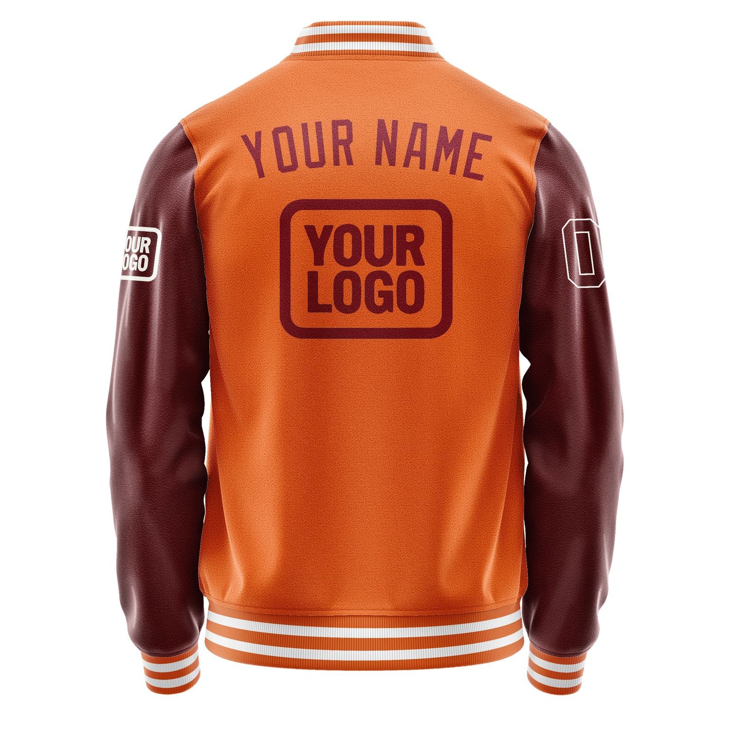 Maßgeschneidertes Orange Karmesinrot Jacke JA282815281818151518