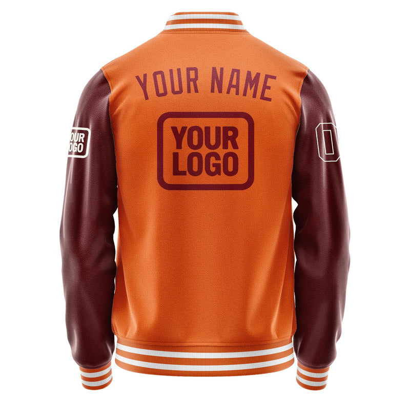 Maßgeschneidertes Orange Karmesinrot Jacke JA282815281818151518
