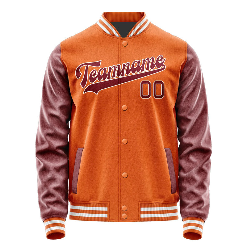 Maßgeschneidertes Orange Karmesinrot Jacke JA2828152818B31815