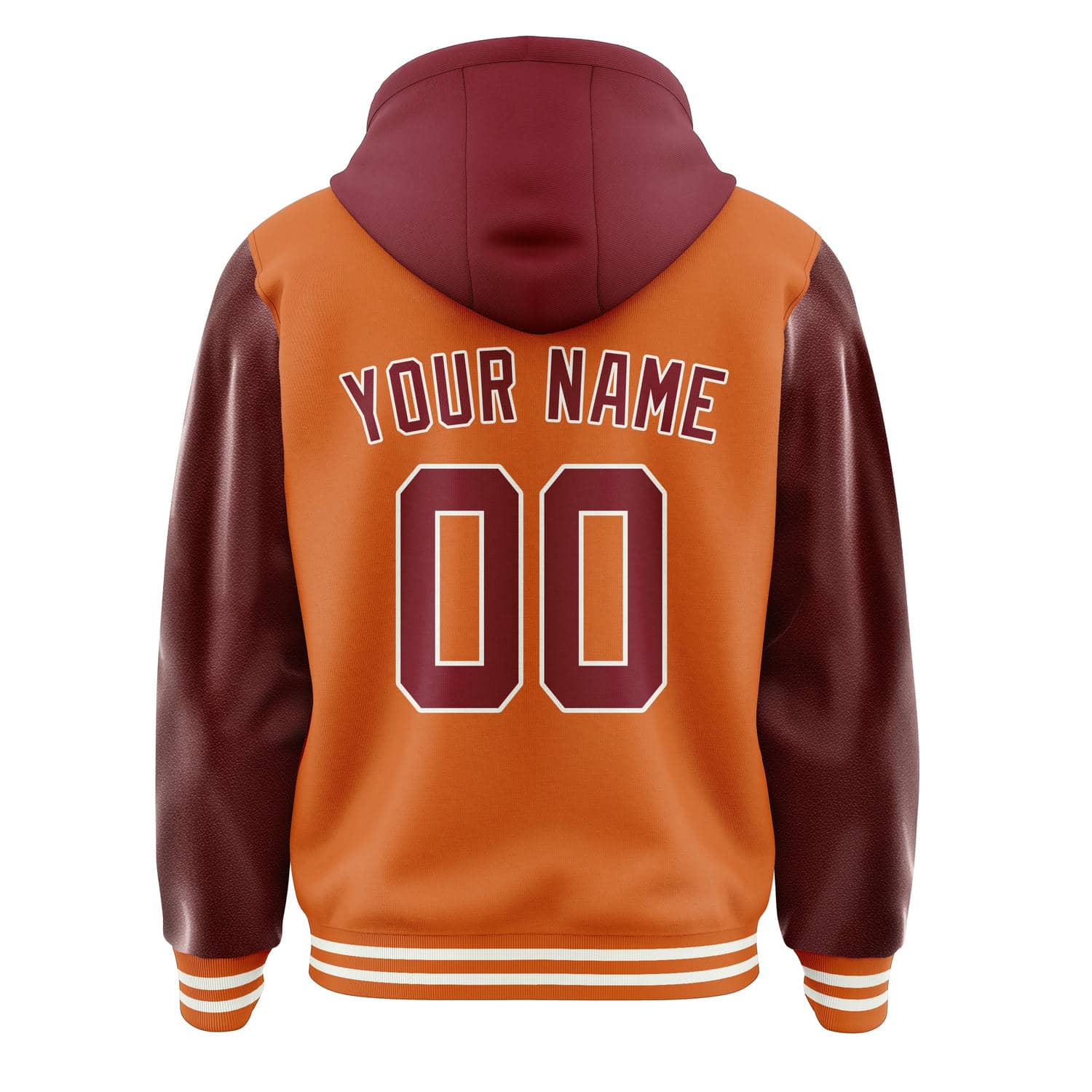 Maßgeschneidertes Orange Karmesinrot Jacke