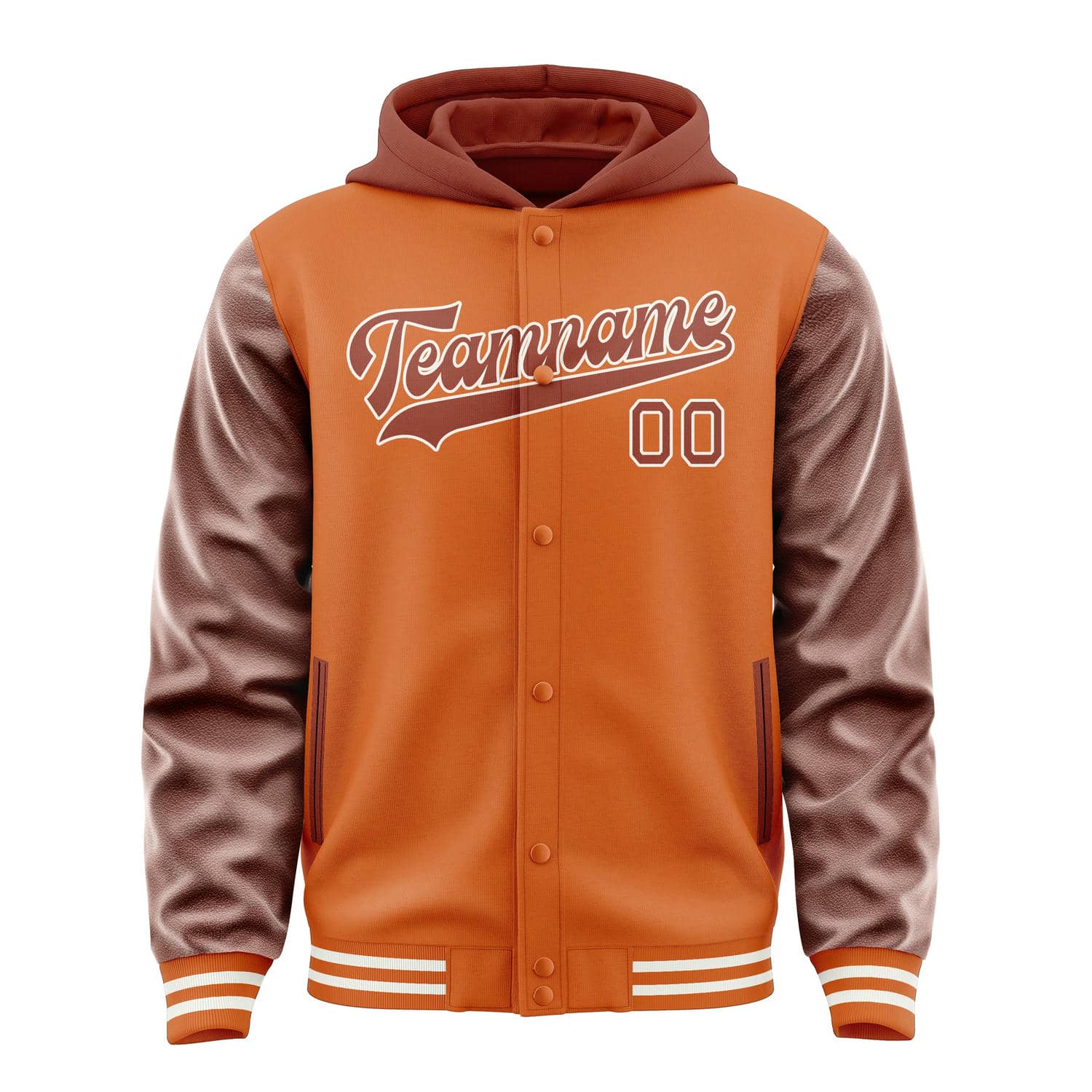 Maßgeschneidertes Orange Korallenrot Jacke