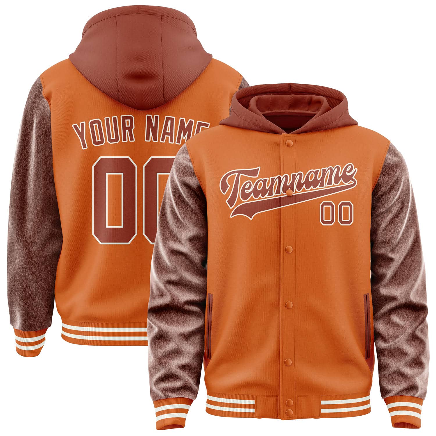 Maßgeschneidertes Orange Korallenrot Jacke