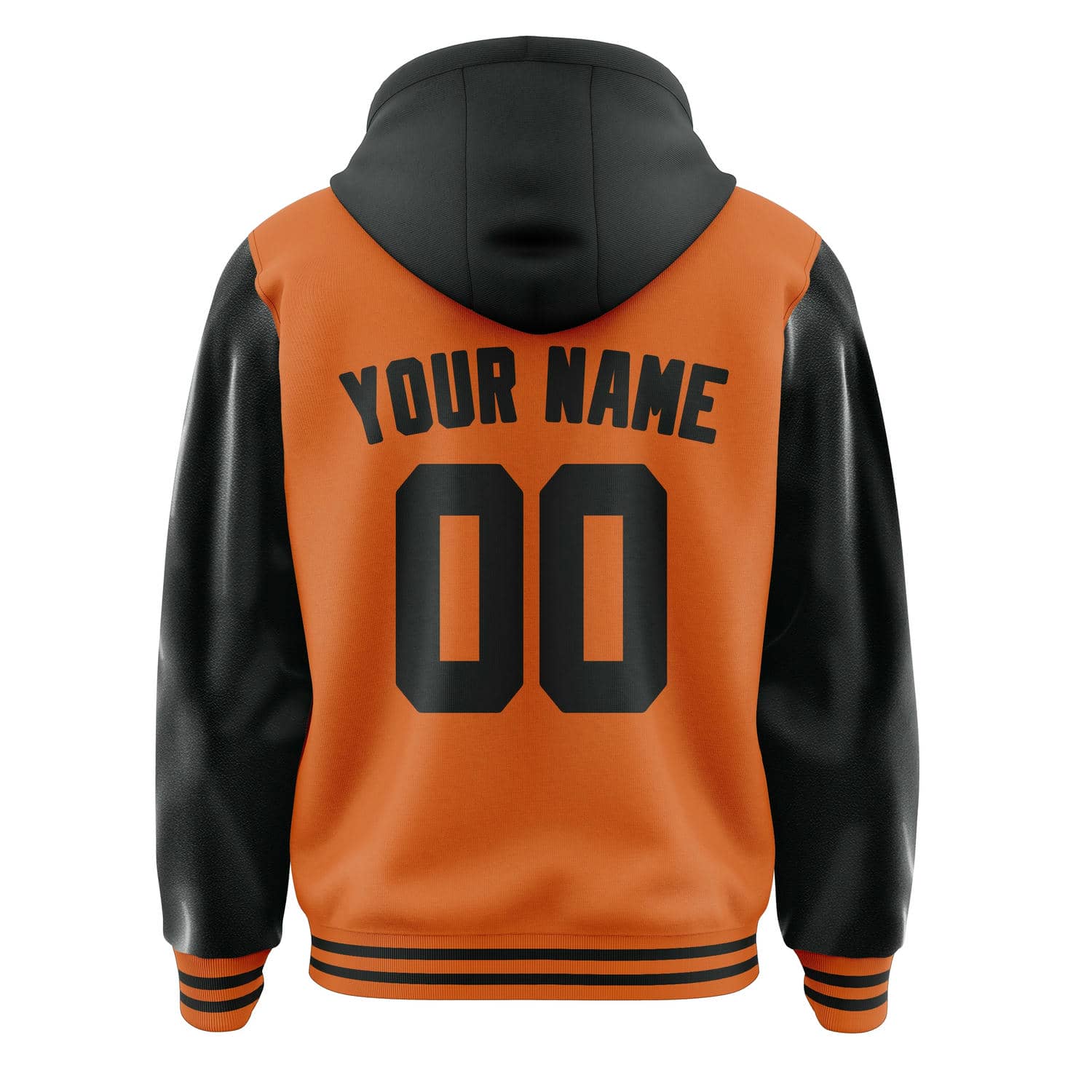 Maßgeschneidertes Orange Schwarz Jacke