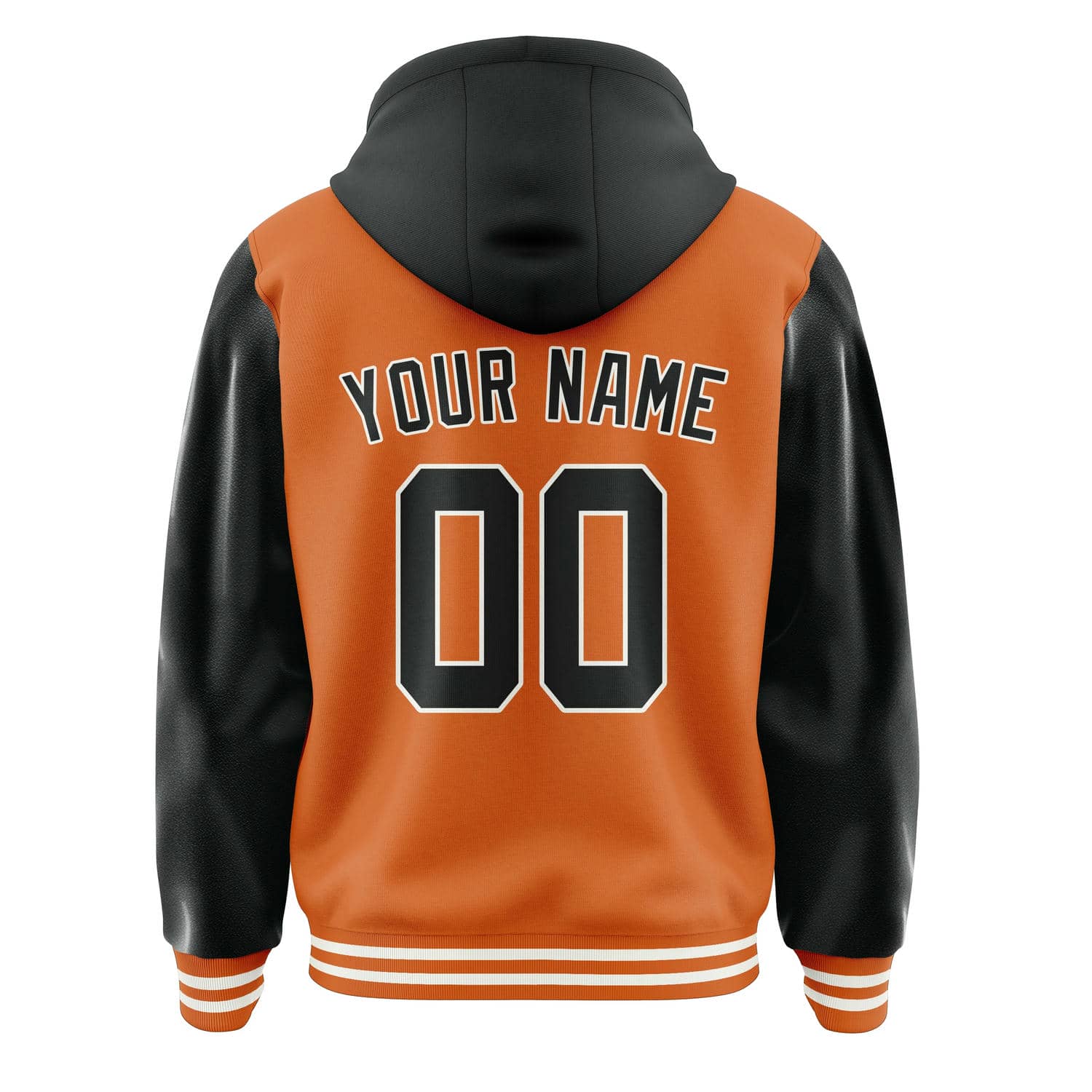 Maßgeschneidertes Orange Schwarz Jacke