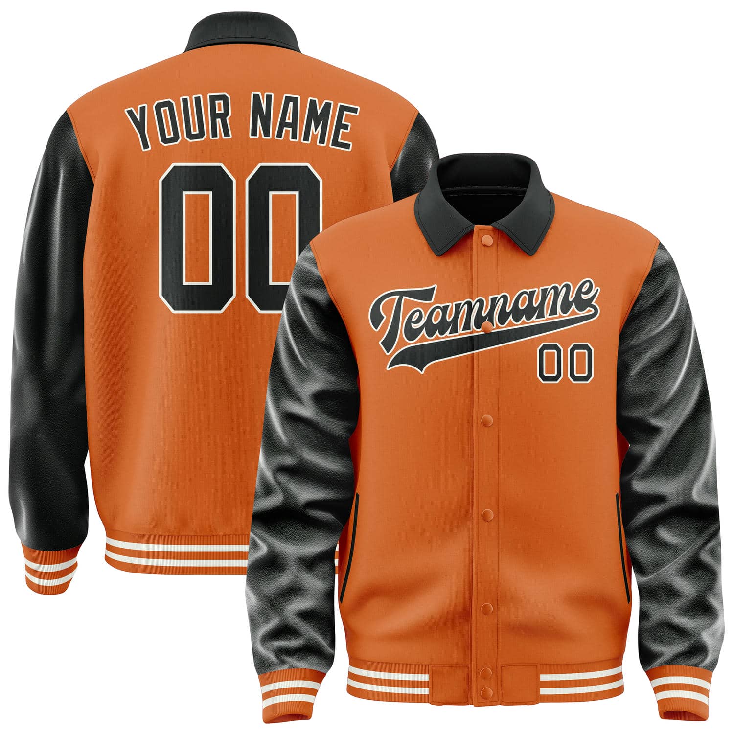 Maßgeschneidertes Orange Schwarz Jacke JA282817281818171718