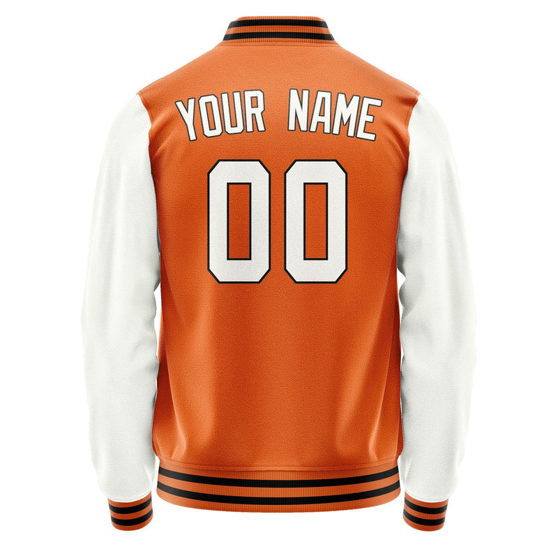 Maßgeschneidertes Orange Weiß Jacke JA2828182817B31718