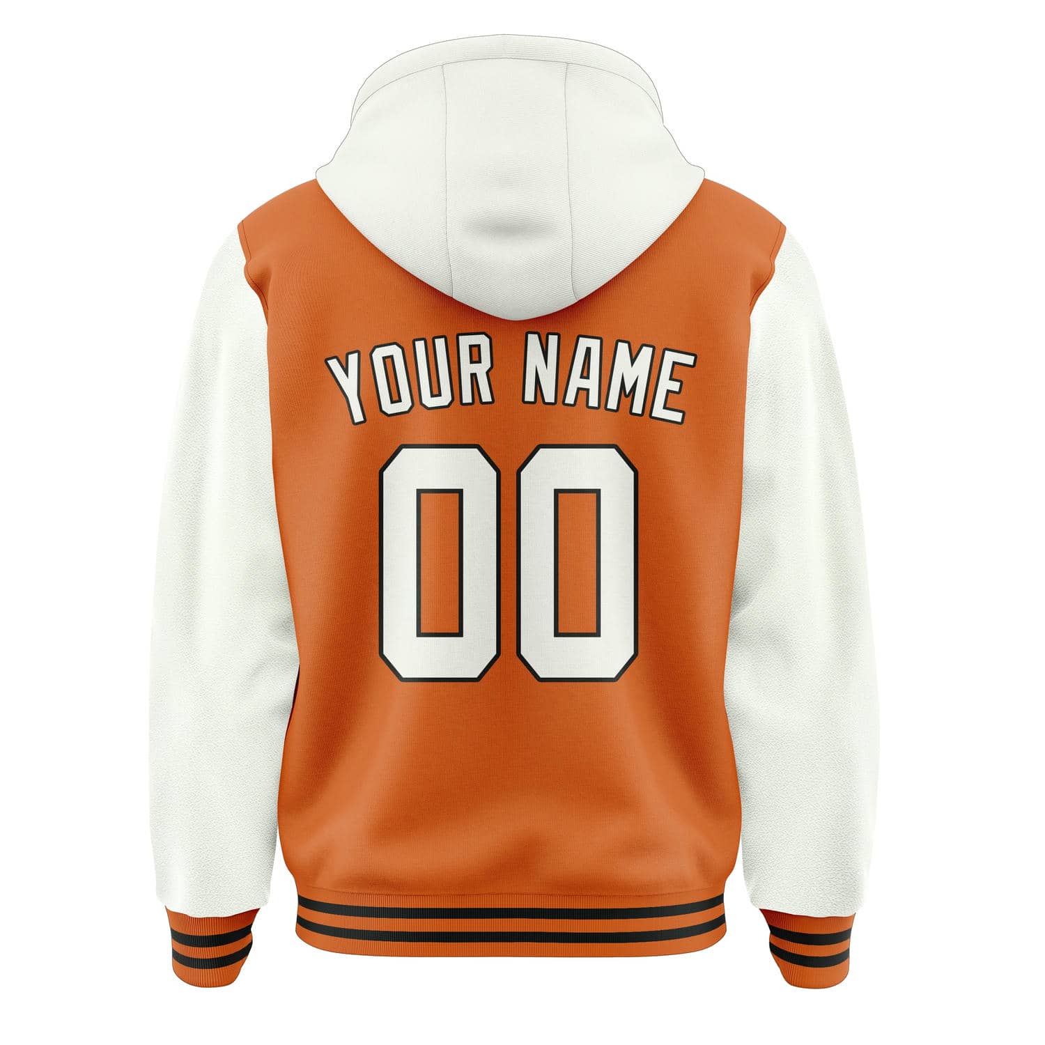 Maßgeschneidertes Orange Weiß Jacke