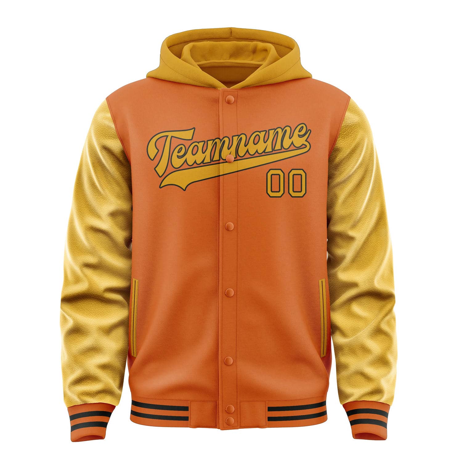 Maßgeschneidertes Orange Gelb Jacke