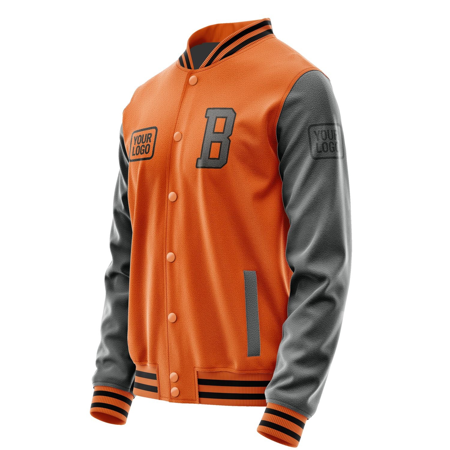 Maßgeschneidertes Orange Dunkelgrau Jacke JA282820281717202017