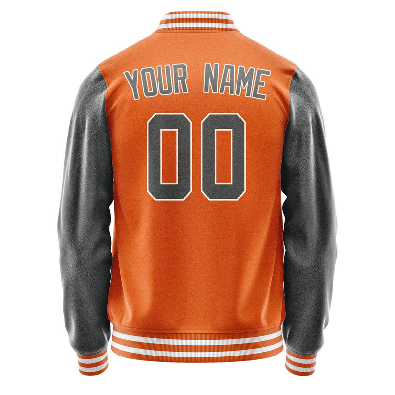 Maßgeschneidertes Orange Dunkelgrau Jacke JA2828202818B31820