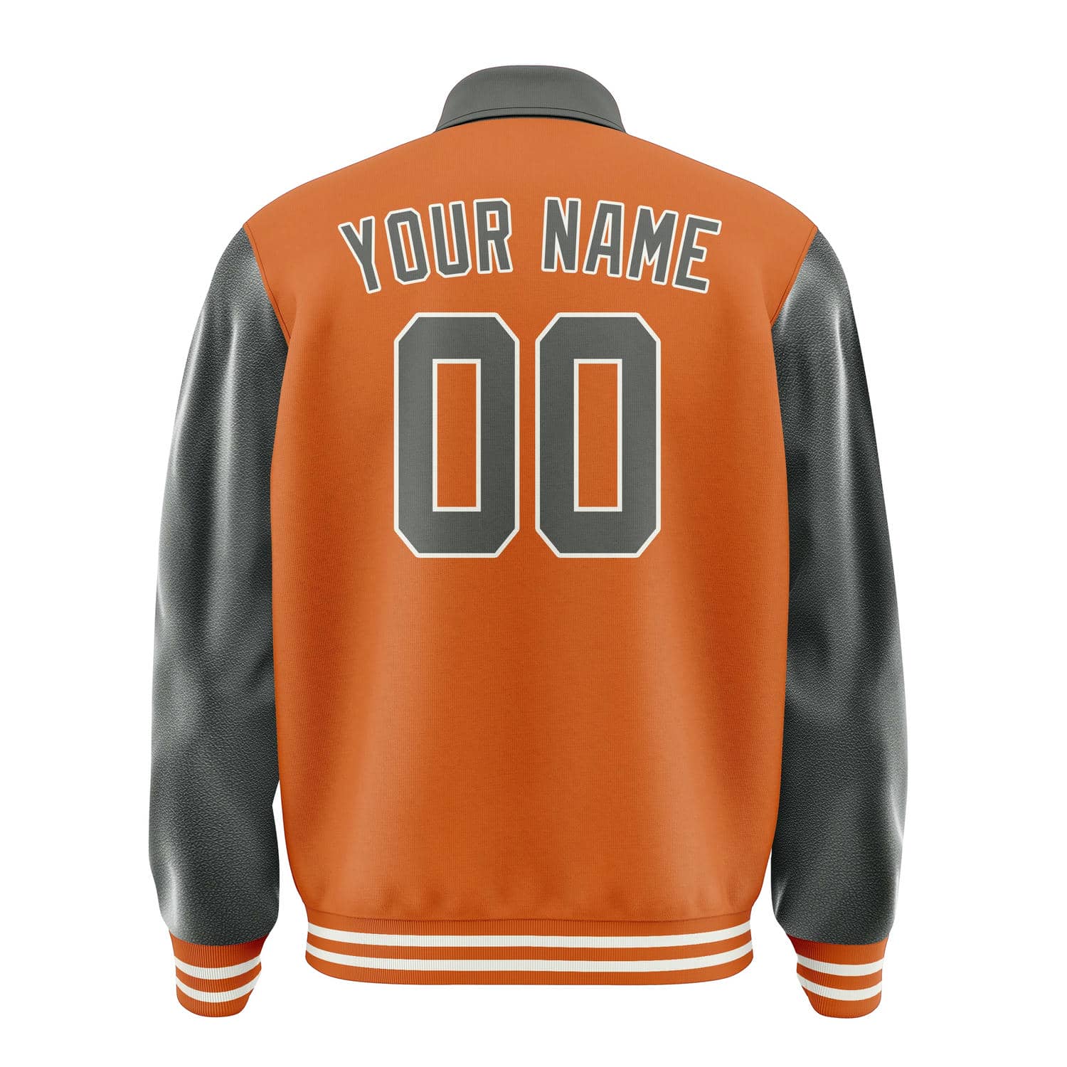 Maßgeschneidertes Orange Dunkelgrau Jacke