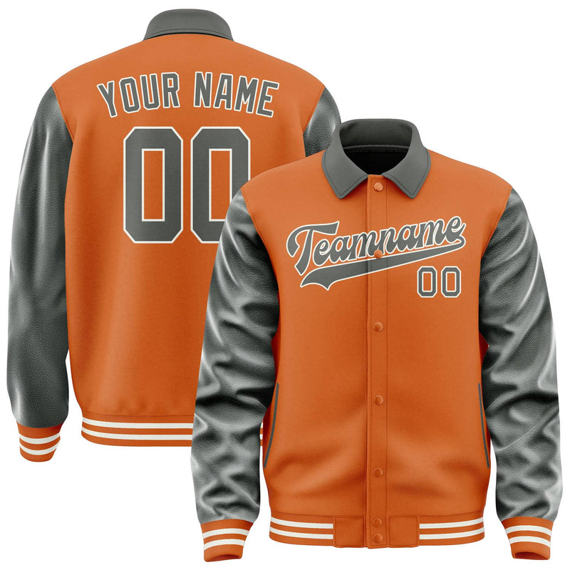Maßgeschneidertes Orange Dunkelgrau Jacke JA282820281818202018