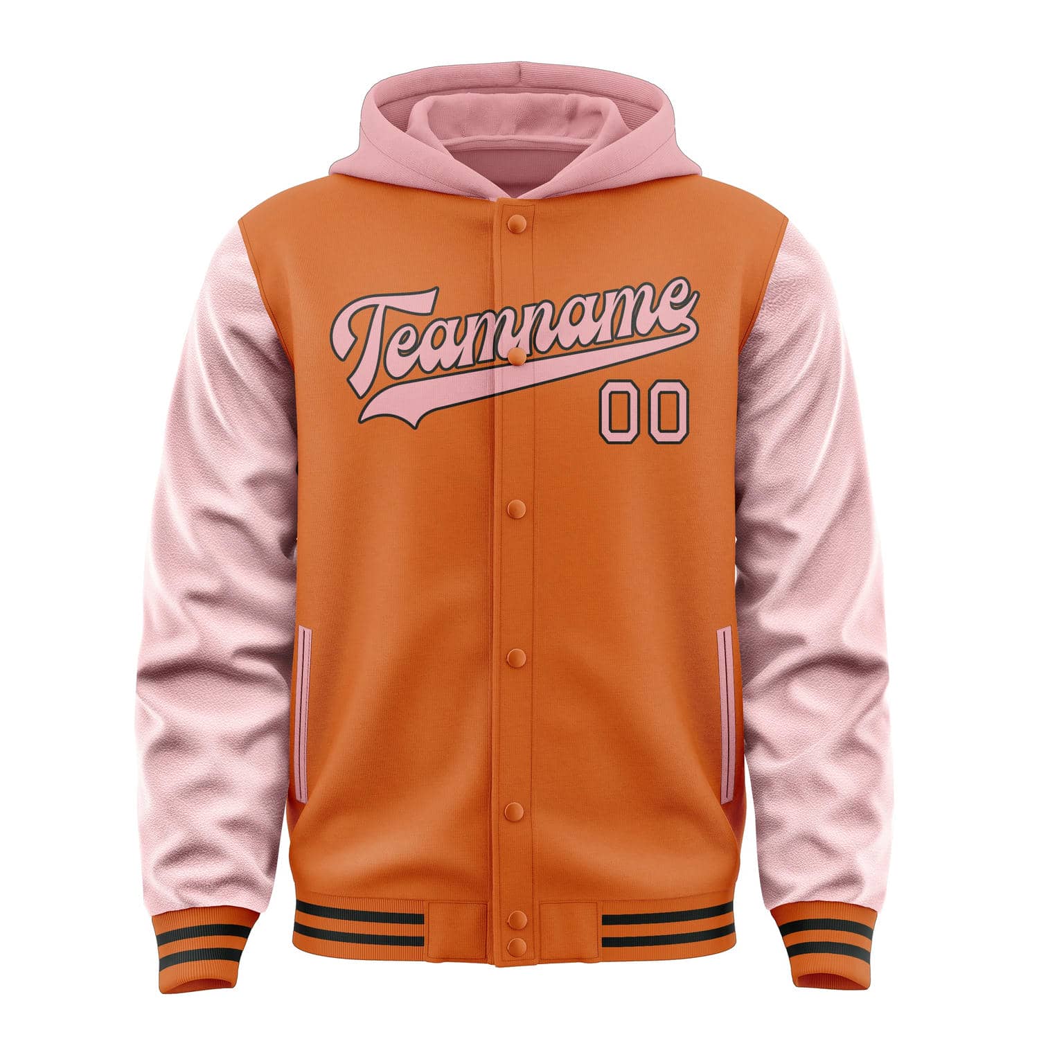 Maßgeschneidertes Orange Rosa Jacke