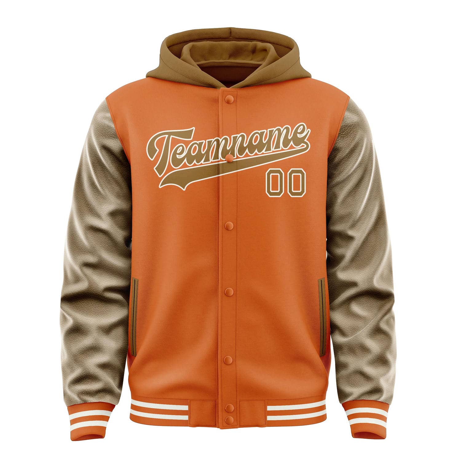 Maßgeschneidertes Orange Khaki Jacke