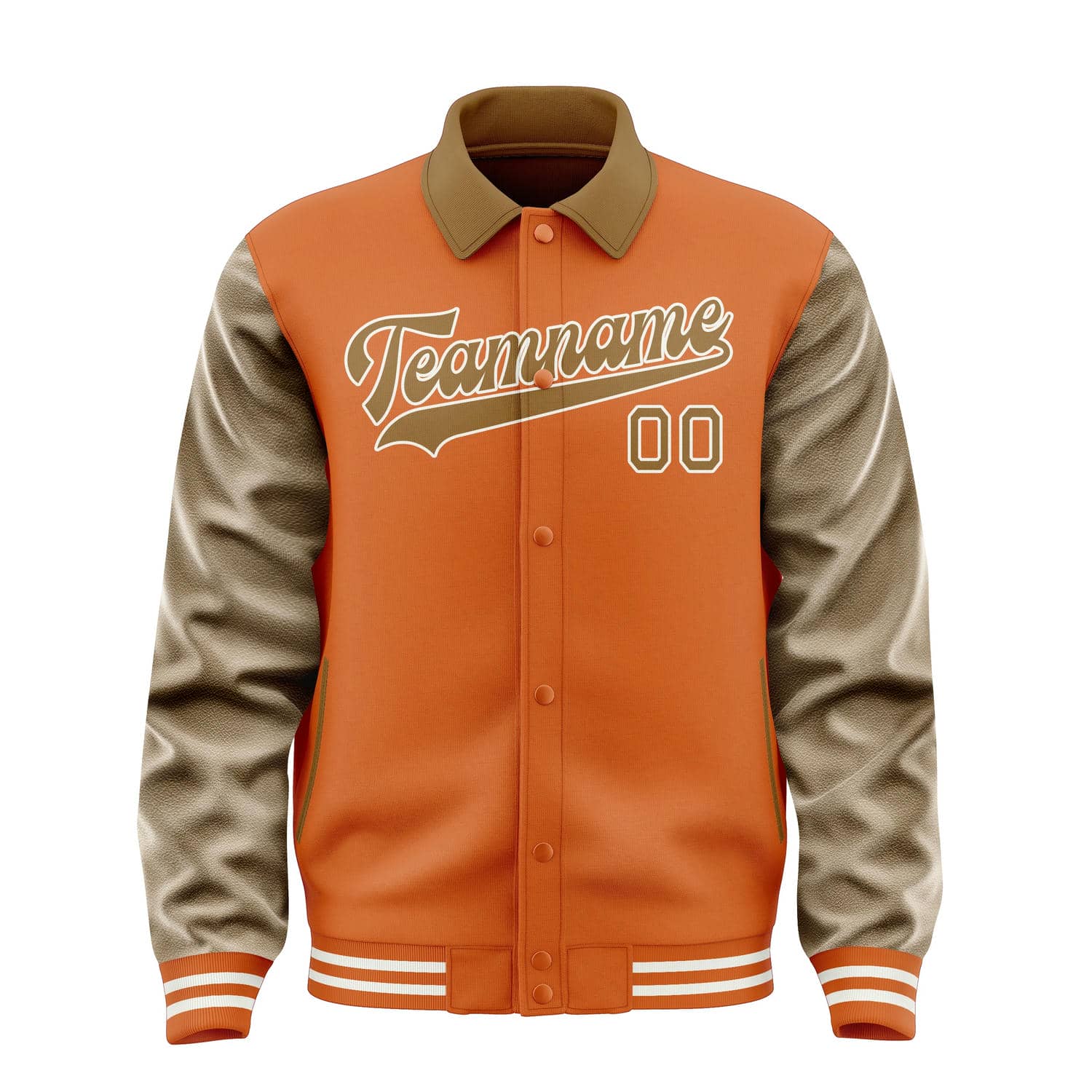 Maßgeschneidertes Orange Khaki Jacke